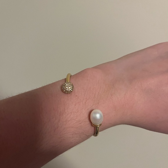 Kate Spade Rose Gold Pearl Cuff Bracelet - Picture 3 of 3